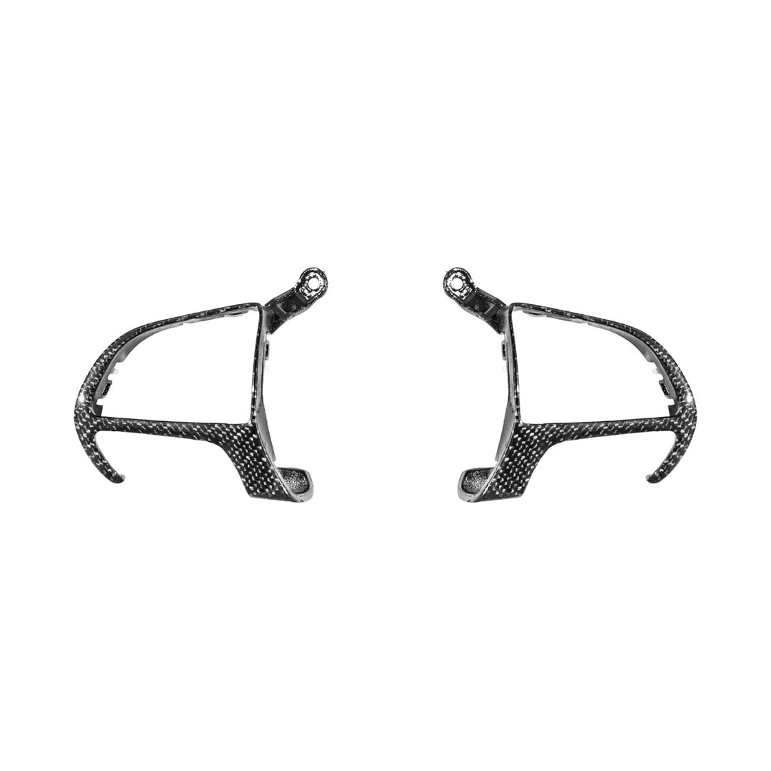 2015-Up Dodge Charger Challenger Durango Carbon Fiber Steering Wheel Button Trim Bezel Replacements Glossy 3K Twill Weave Carbon Fiber BC-DC-1524