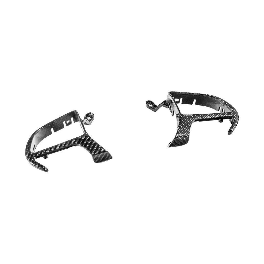 2015-Up Dodge Charger Challenger Durango Carbon Fiber Steering Wheel Button Trim Bezel Replacements Glossy 3K Twill Weave Carbon Fiber BC-DC-1524