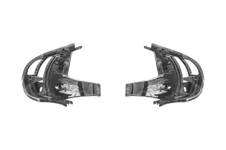 Corvette C6 Dry Carbon Fiber Steering Wheel Button Control Bezel Covers