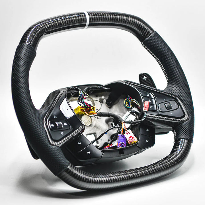 Corvette C8 Carbon Fiber Steering Wheel (Custom Order)
