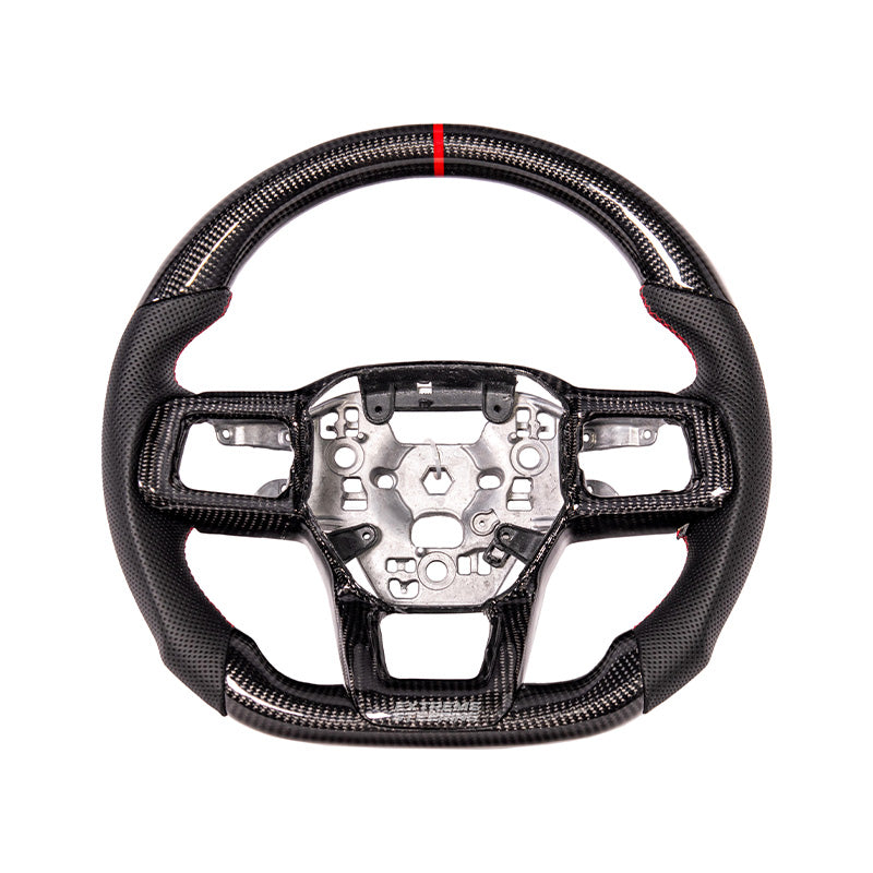 2024+ Ford Mustang Carbon Fiber Steering Wheel (Custom Order)