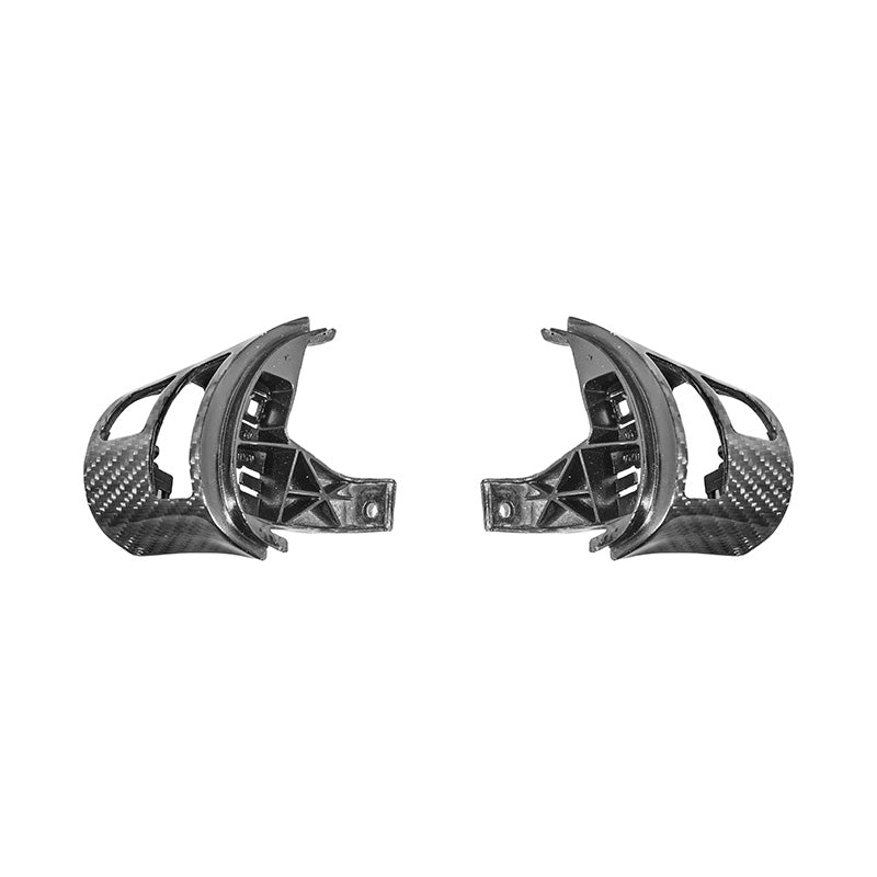 Corvette C6 Dry Carbon Fiber Steering Wheel Button Control Bezel Covers