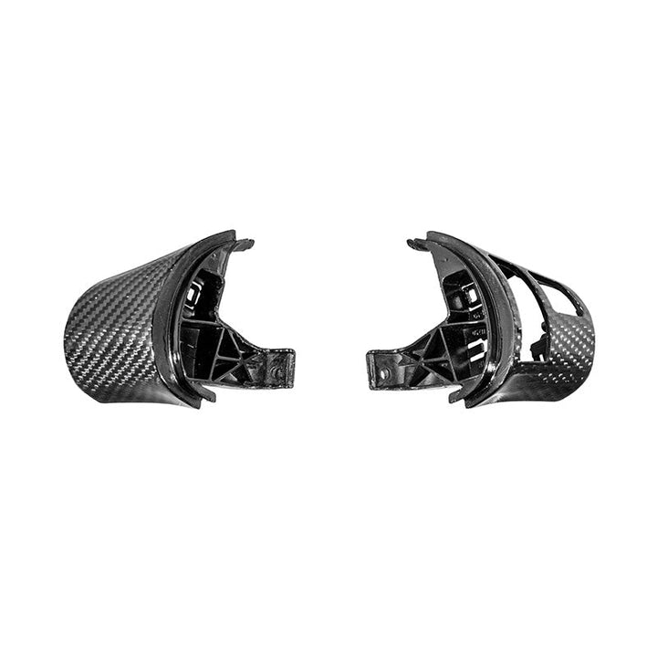 Corvette C6 Dry Carbon Fiber Steering Wheel Button Control Bezel Covers