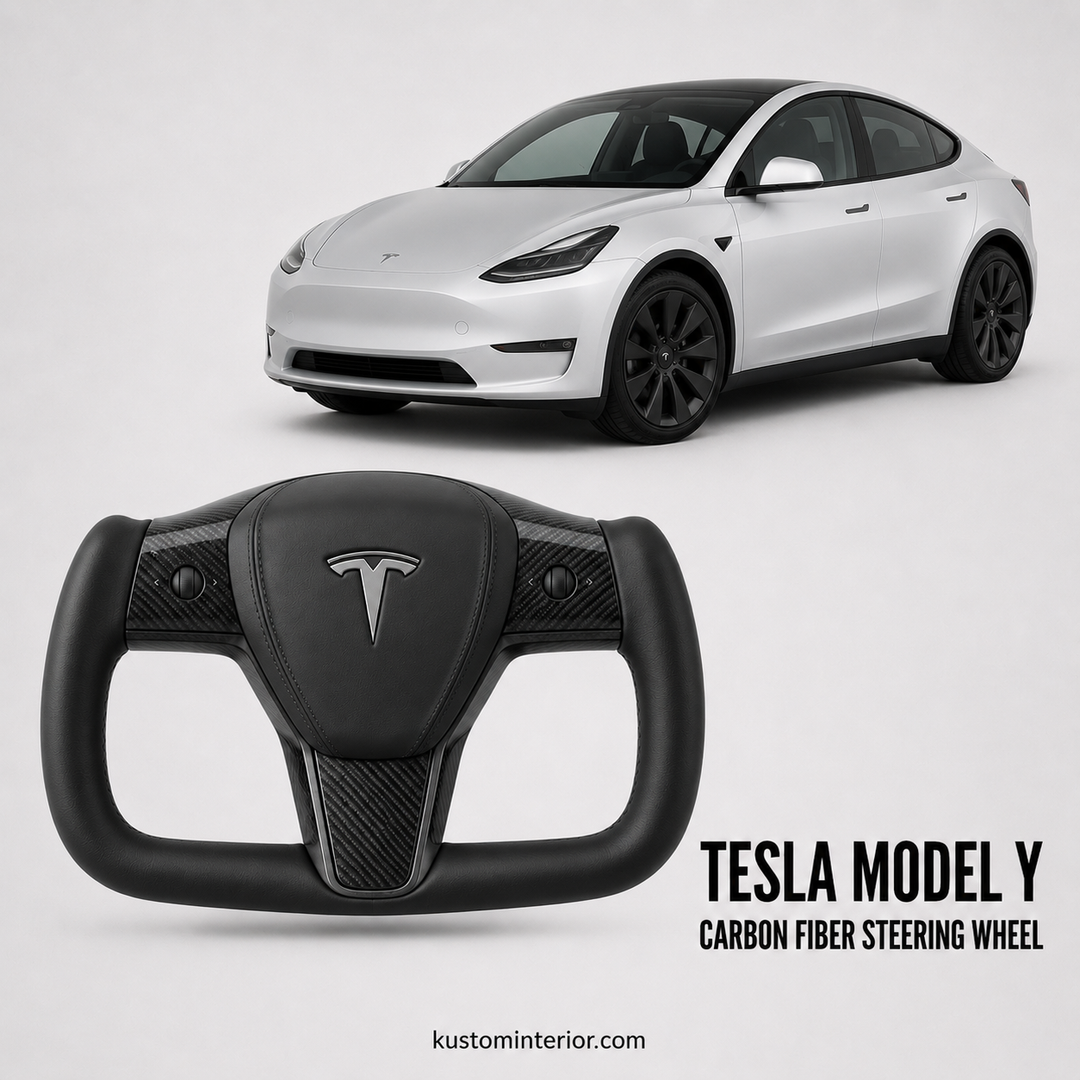 Tesla Carbon Fiber Steering Wheel (Custom Order)