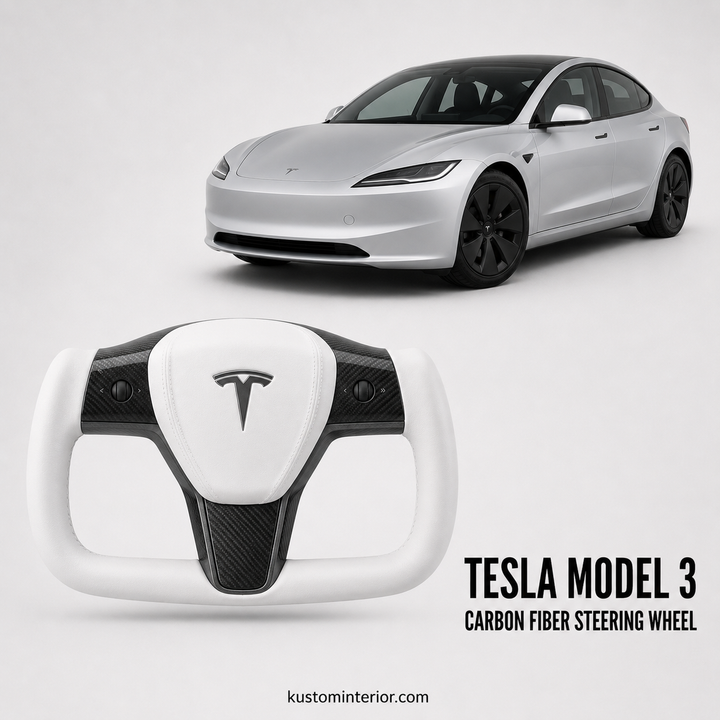 Tesla Carbon Fiber Steering Wheel (Custom Order)