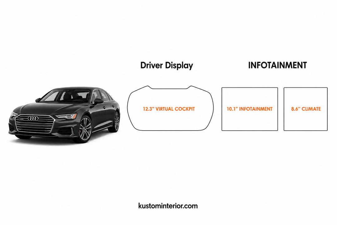 2019-25 Audi A6 Display Screen Protection Frame