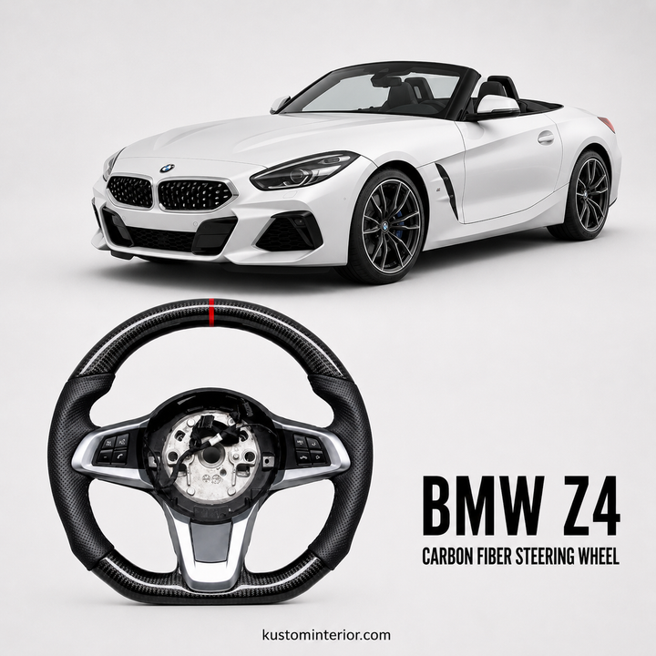 BMW Z4 Custom Carbon Fiber Steering Wheel (Custom Order)