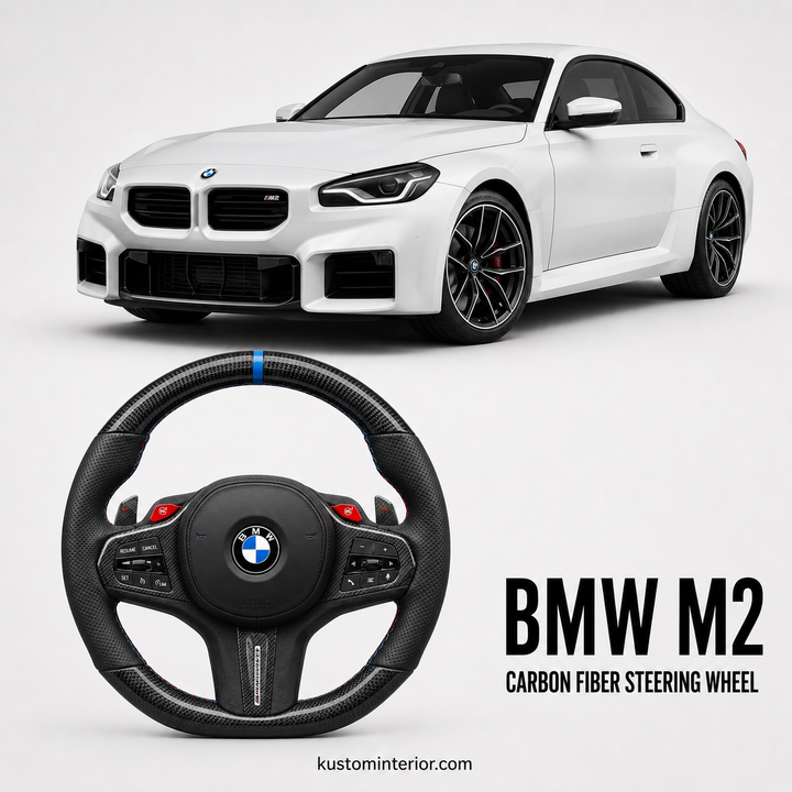 BMW M2 Custom Carbon Fiber Steering Wheel (Custom Order)