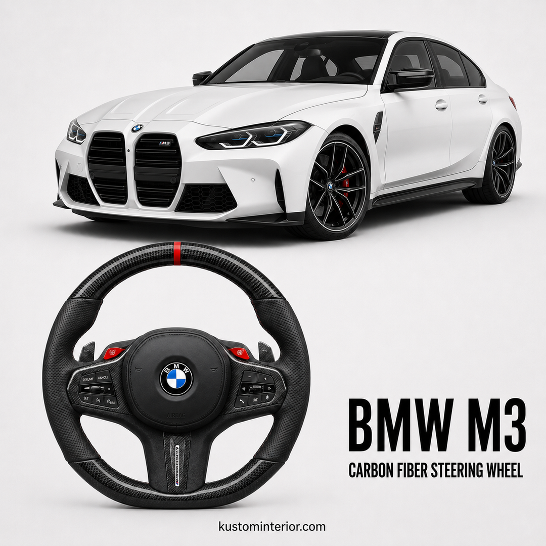 BMW M3 Custom Carbon Fiber Steering Wheel (Custom Order)
