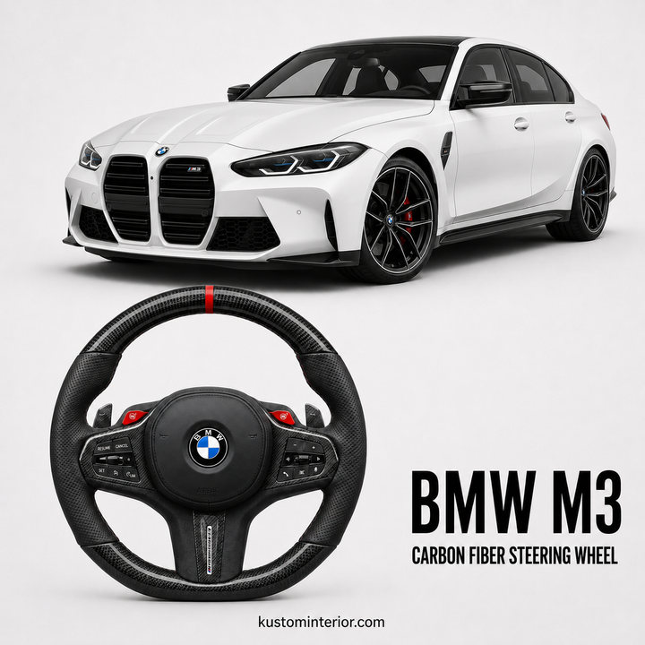 BMW M3 Custom Carbon Fiber Steering Wheel (Custom Order)