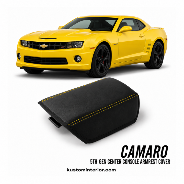 5th Gen Camaro Center Console Lid Armrest Cover (Custom Order)