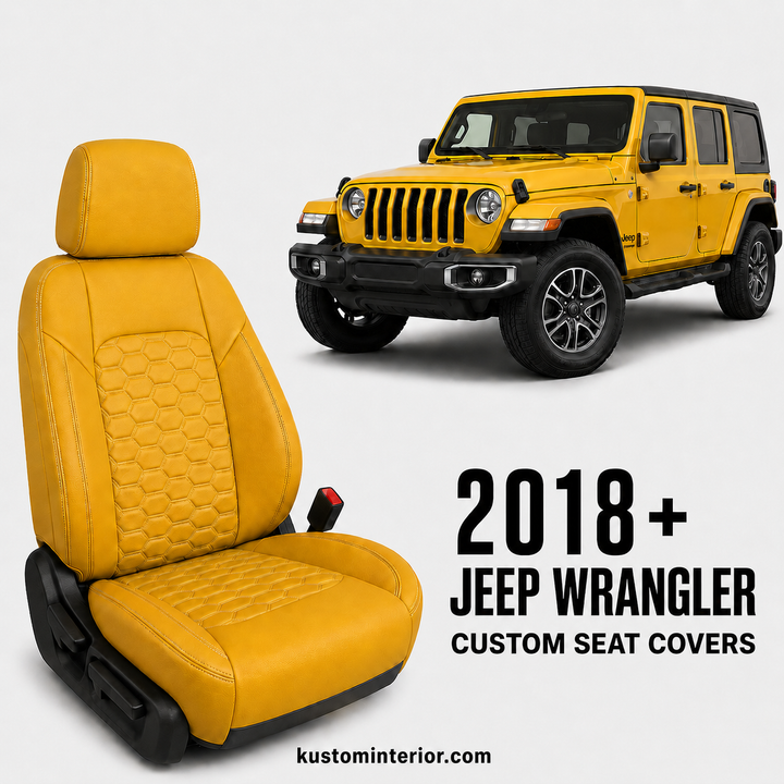2018+ Jeep Wrangler JL Leather Seat Covers (Custom Order)