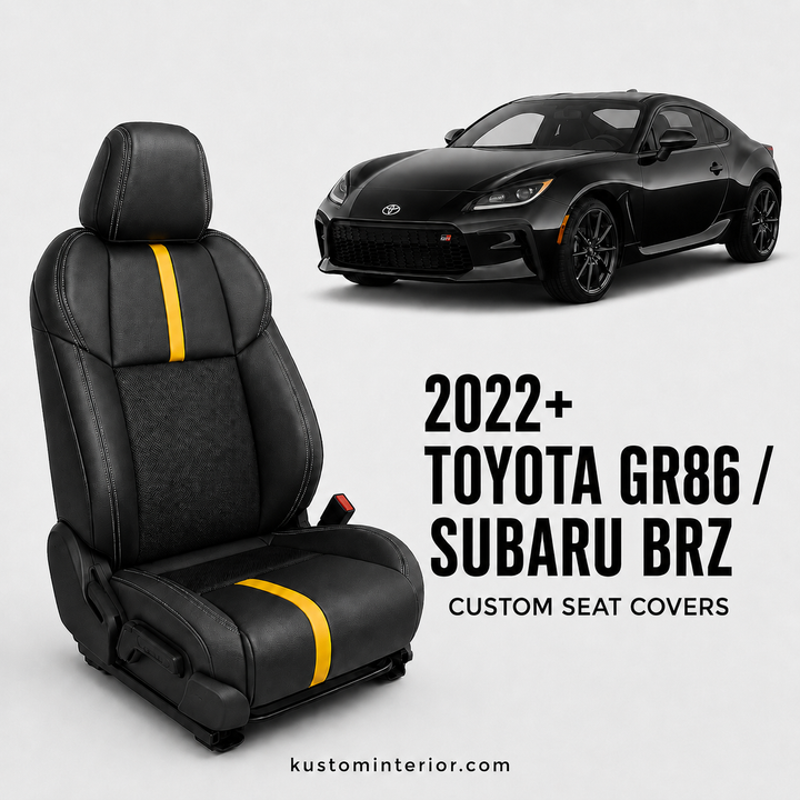 2022+ Toyota GR86 / Subaru BRZ Leather Seat Covers (Custom Order)