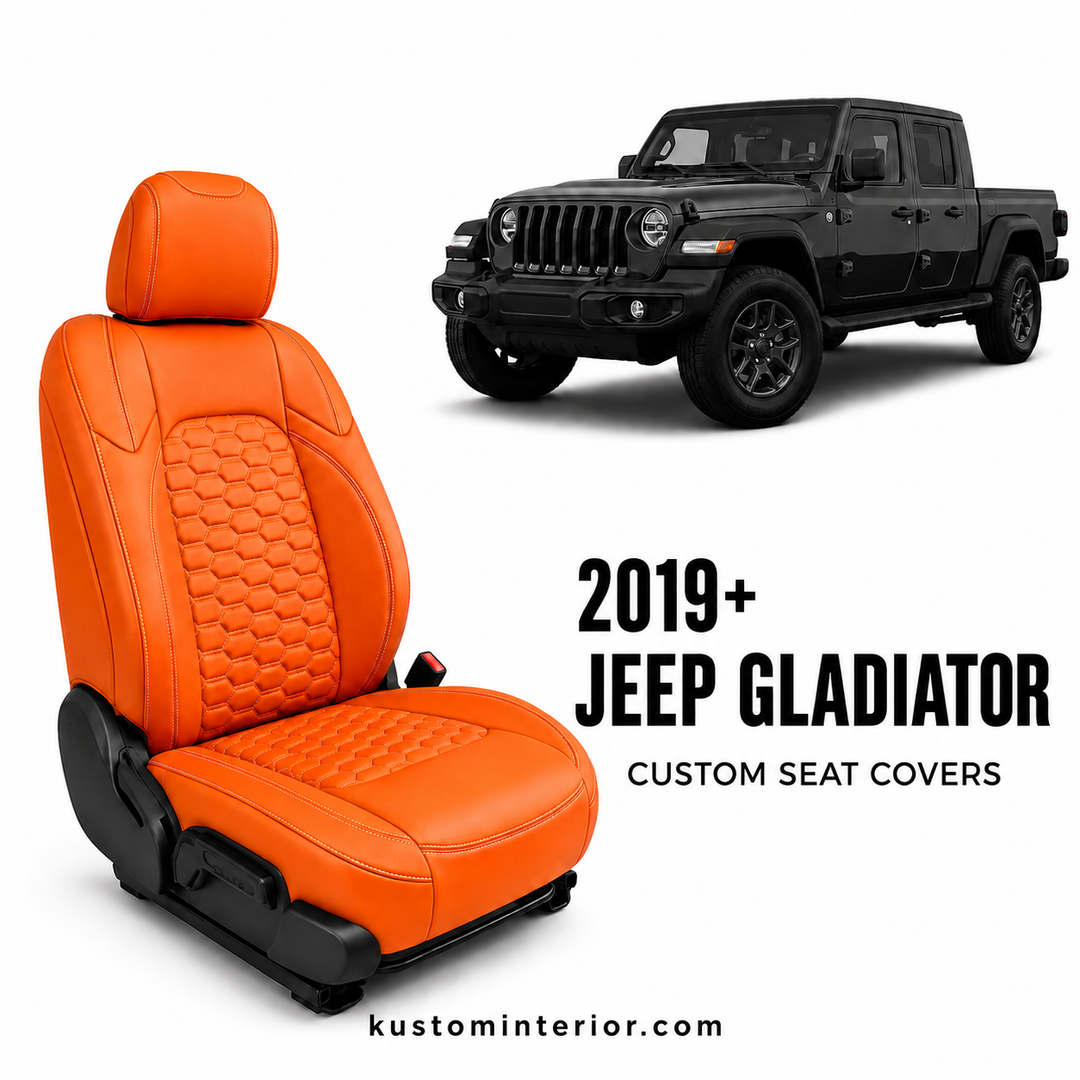 2019+ Jeep Gladiator JT Leather Seat Covers (Custom Order)