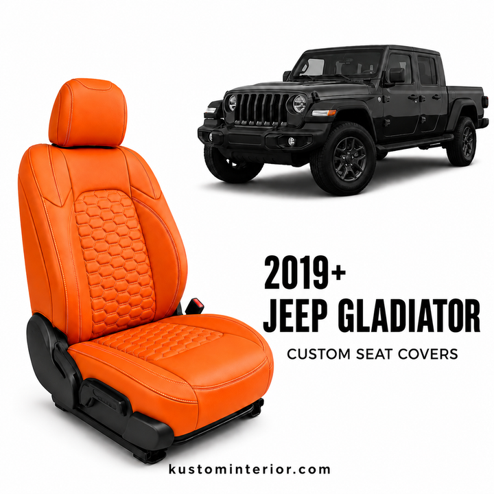 2019+ Jeep Gladiator JT Leather Seat Covers (Custom Order)