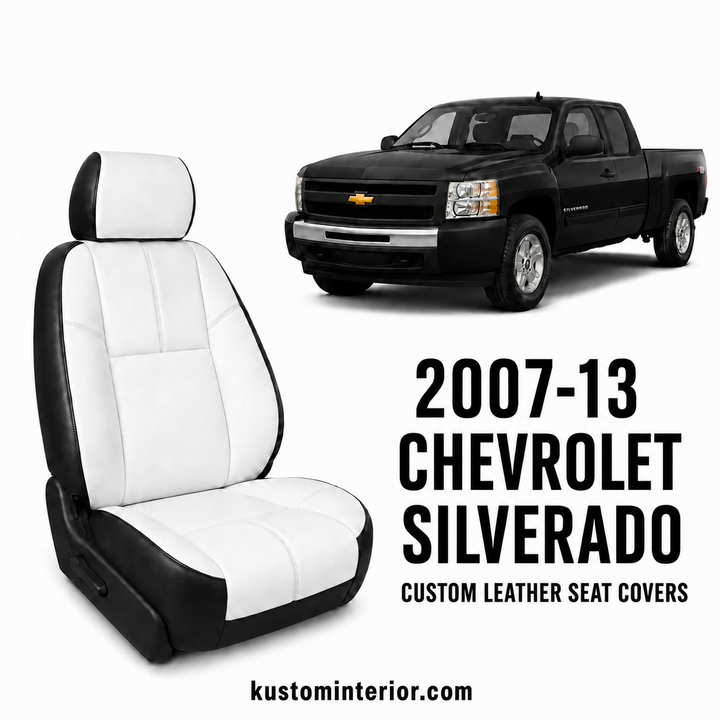 2007-13 Chevrolet Silverado Custom Leather Seat Covers (Custom Order)