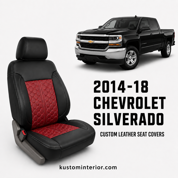 2014-18 Chevrolet Silverado Custom Leather Seat Covers (Custom Order)