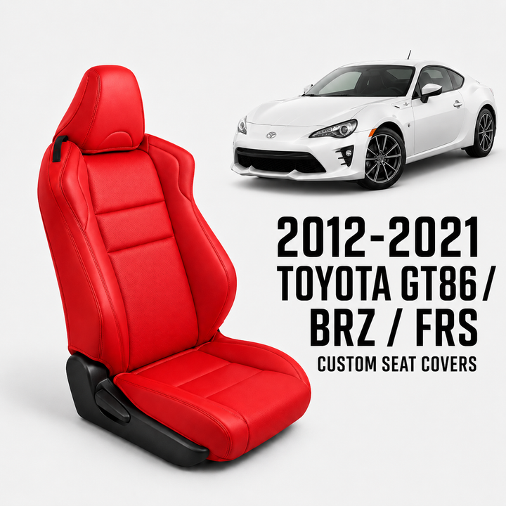 2012-2021 Toyota GT86 / BRZ / FRS Custom Leather Seat Covers (Custom Order)
