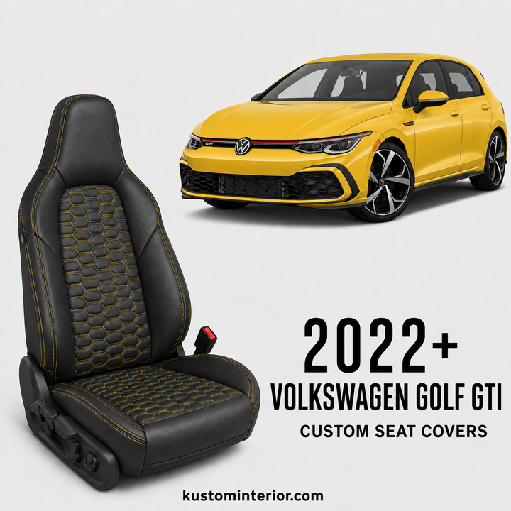 2022+ Volkswagen Golf GTI Premium Custom Leather Seat Covers (Custom Order)
