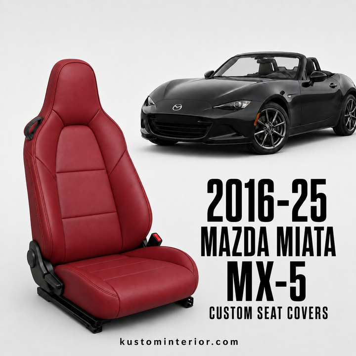 2016-25 Mazda Miata MX-5 Leather Seat Covers (Custom Order)