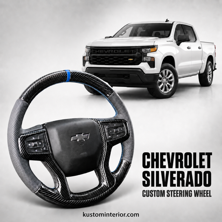 Chevrolet Silverado / Suburban Carbon Fiber Steering Wheel (Custom Order)