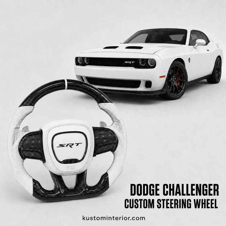 Dodge Challenger Carbon Fiber Steering Wheel (Custom Order)