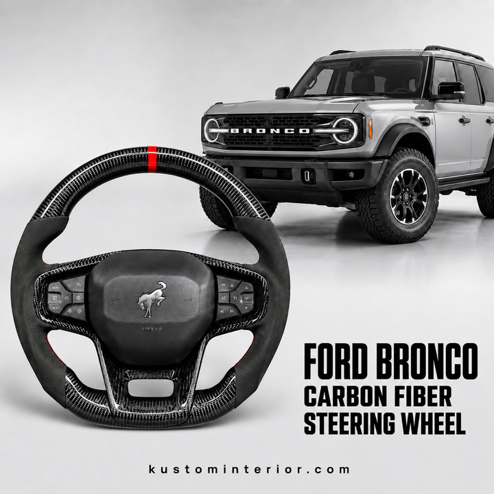 2021+ Ford Bronco Carbon Fiber Steering Wheel (Custom Order)