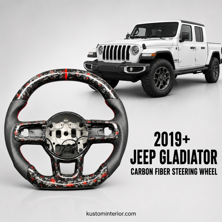 2019+ Jeep Gladiator Fiber Steering Wheel (Custom Order)