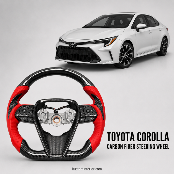 2020-22 Toyota Corolla Carbon Fiber Steering Wheel (Custom Order)