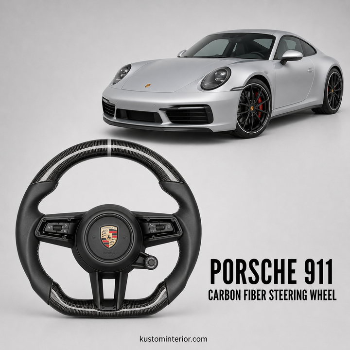 Porsche 911 Carbon Fiber Steering Wheel (Custom Order)