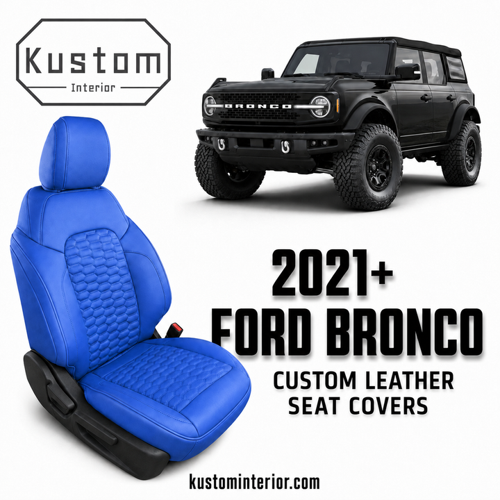 2021+ Ford Bronco Leather Seat Covers(Custom Order)