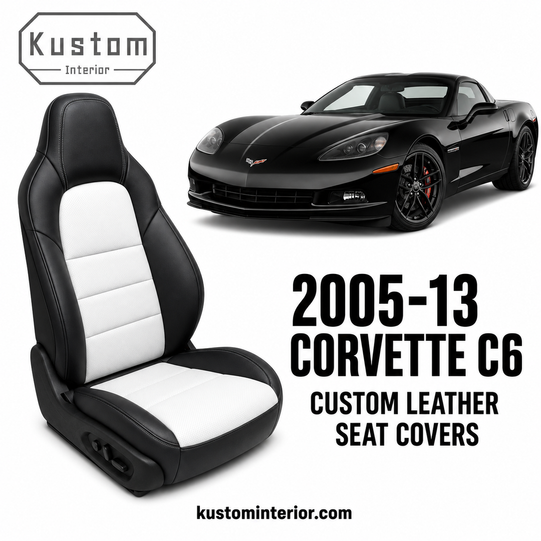 Corvette C6 Leather Seat Covers (Custom Order)