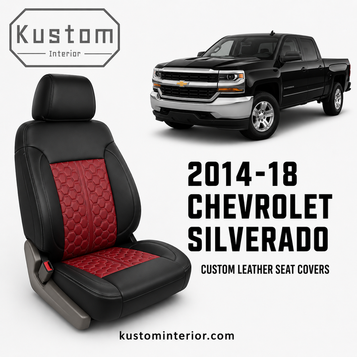 2014-18 Chevrolet Silverado Custom Leather Seat Covers (Custom Order)