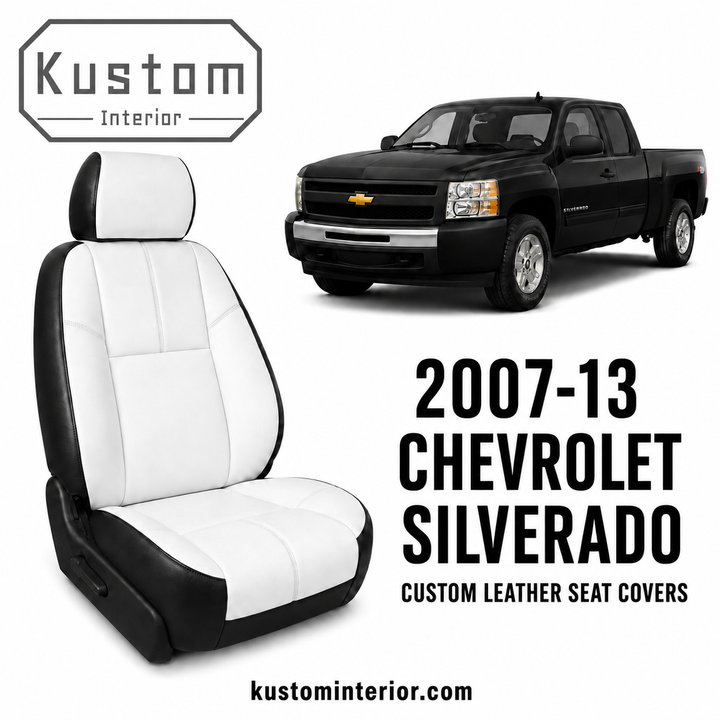 2007-13 Chevrolet Silverado Custom Leather Seat Covers (Custom Order)