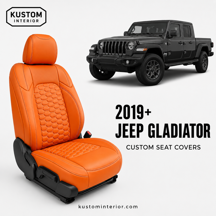 2019+ Jeep Gladiator JT Leather Seat Covers (Custom Order)
