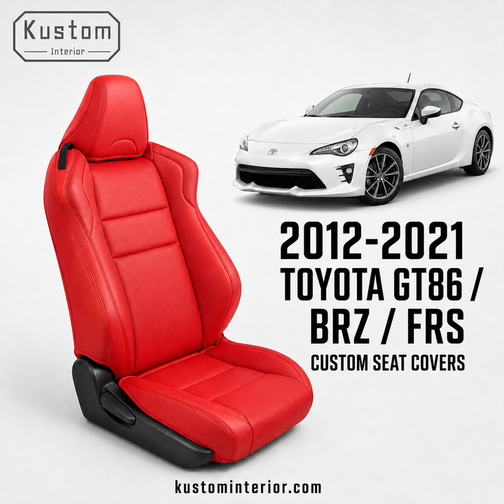 2012-2021 Toyota GT86 / BRZ / FRS Custom Leather Seat Covers (Custom Order)