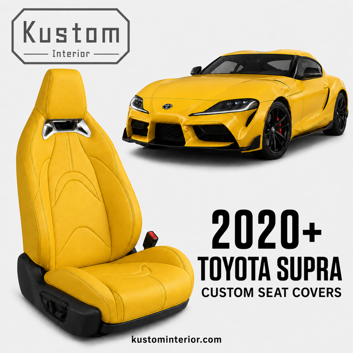 2020+ Toyota Supra Leather Seat Covers (Custom Order)