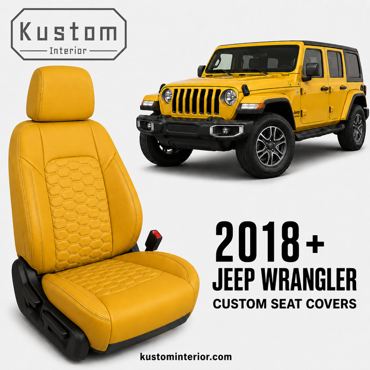 2018+ Jeep Wrangler JL Leather Seat Covers (Custom Order)