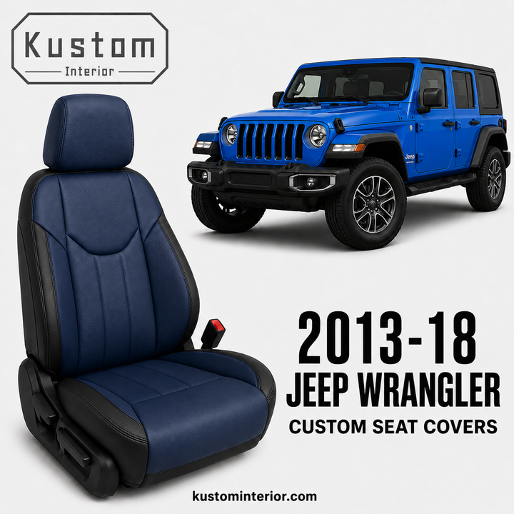 2013-18 Jeep Wrangler JK Leather Seat Covers (Custom Order)