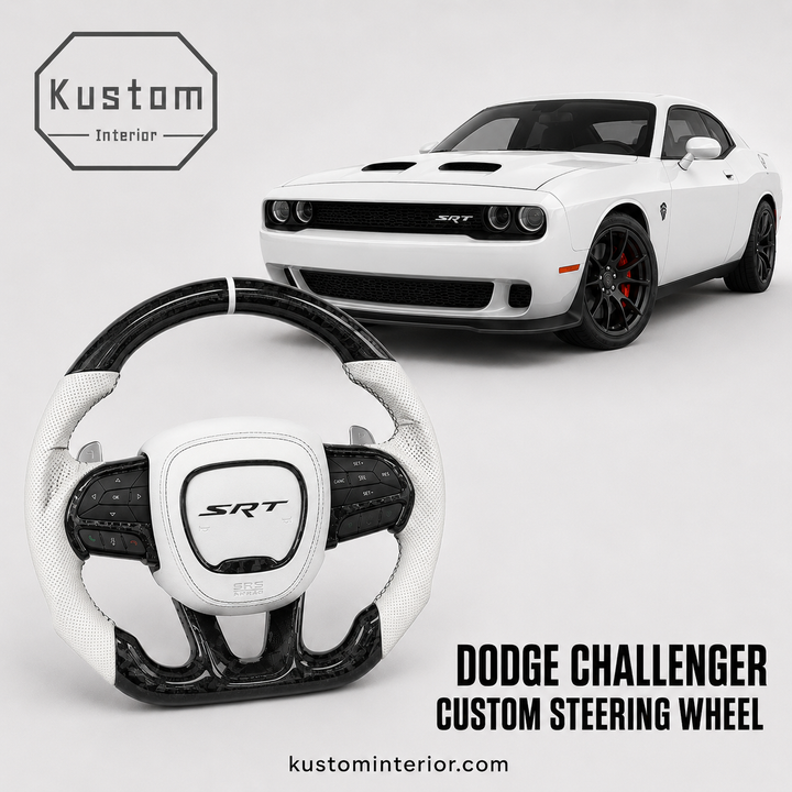 Dodge Challenger Carbon Fiber Steering Wheel (Custom Order)