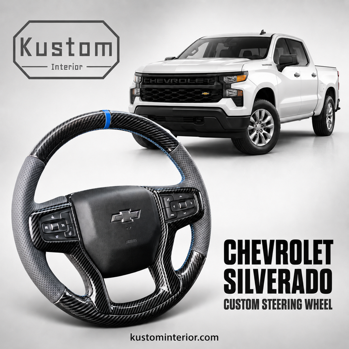 Chevrolet Silverado / Suburban Carbon Fiber Steering Wheel (Custom Order)