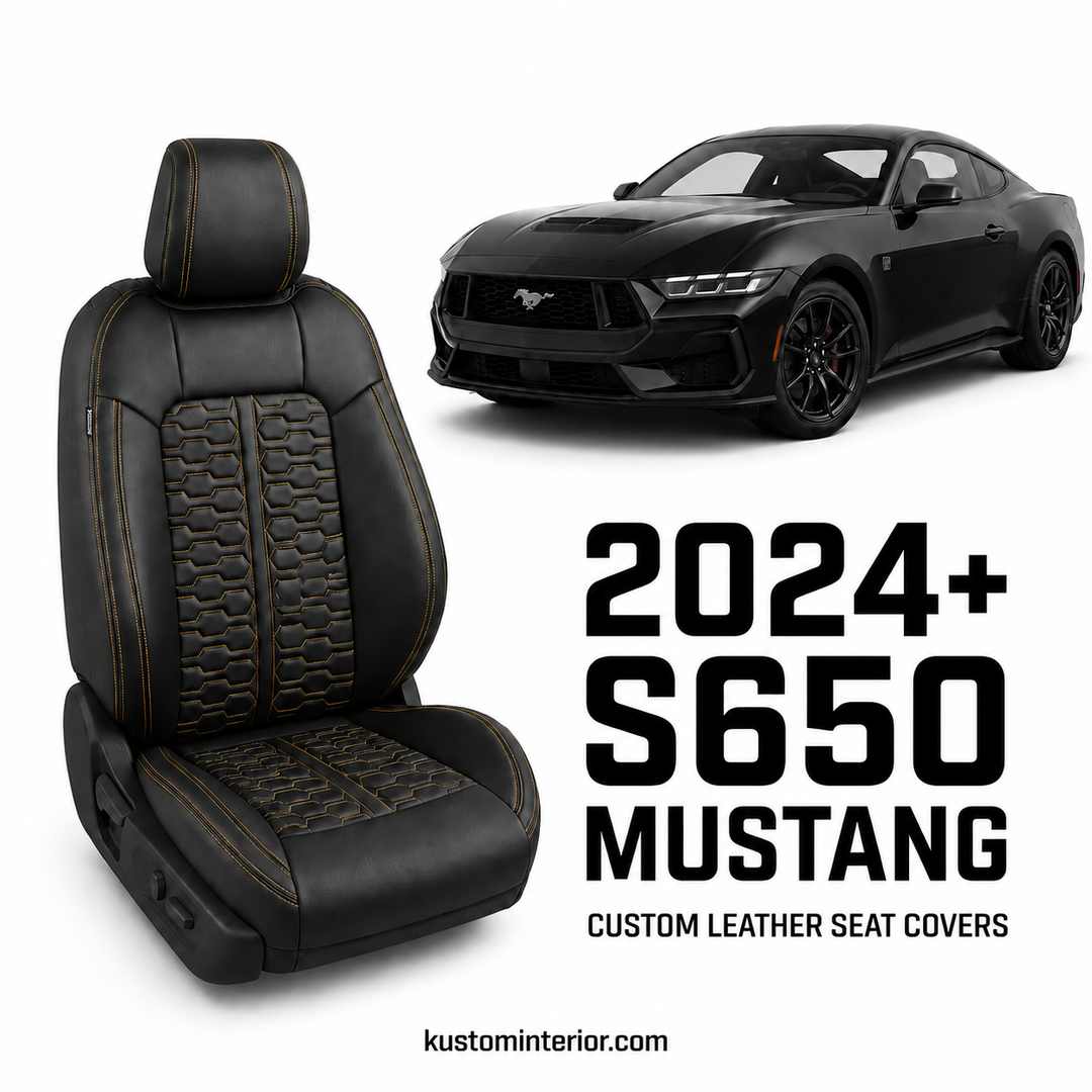 2024+ Ford Mustang S650 Leather Seat Covers (Custom Order)