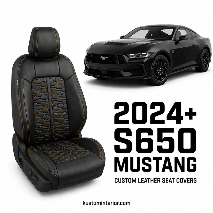 2024+ Ford Mustang S650 Leather Seat Covers (Custom Order)
