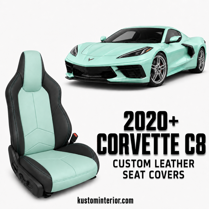 Corvette C8 GT1 Leather Seat Cover (Custom Order)