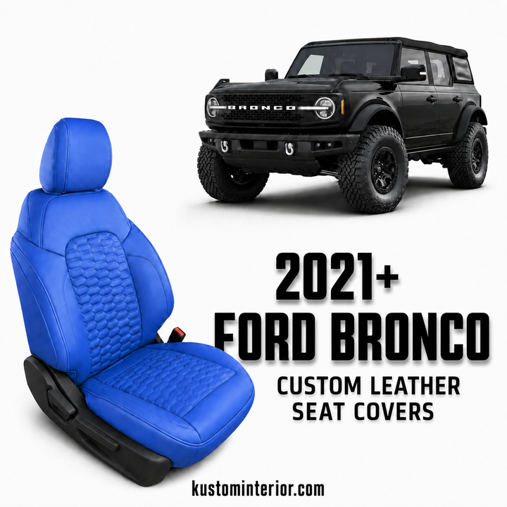2021+ Ford Bronco Leather Seat Covers(Custom Order)