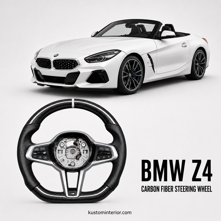BMW Z4 Custom Carbon Fiber Steering Wheel (Custom Order)