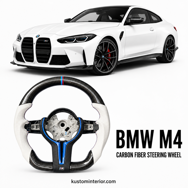 BMW M4 Custom Carbon Fiber Steering Wheel (Custom Order)