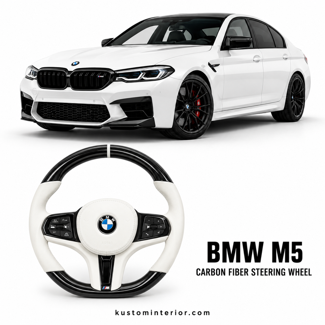 BMW M5 Custom Carbon Fiber Steering Wheel (Custom Order)