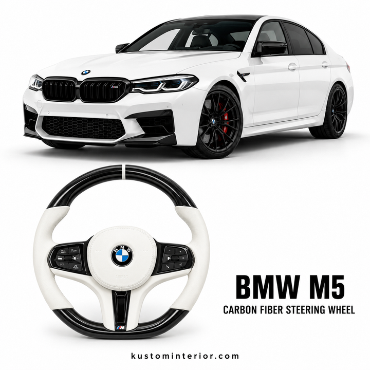 BMW M5 Custom Carbon Fiber Steering Wheel (Custom Order)