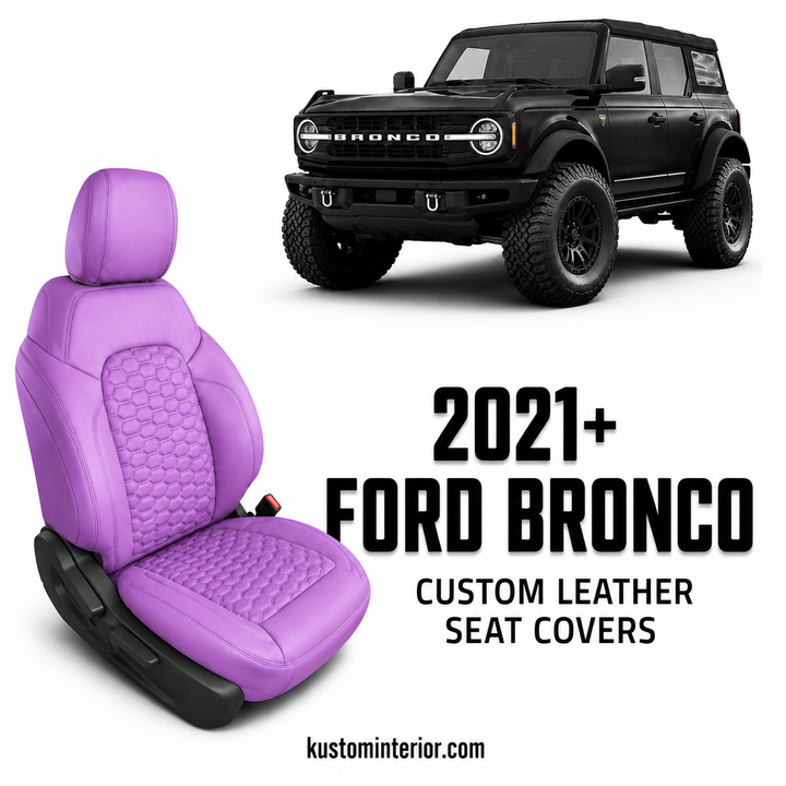 2021+ Ford Bronco Leather Seat Covers(Custom Order)
